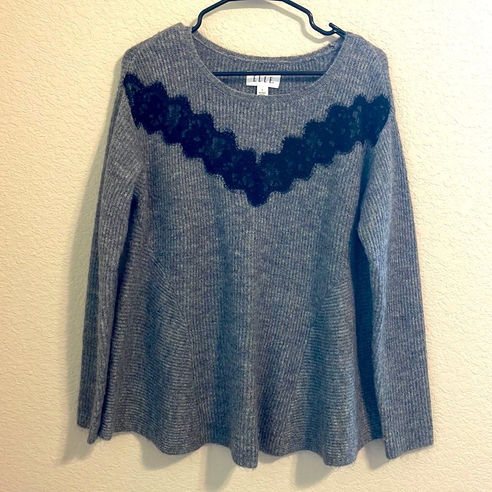 ♥️ Elle Women Gray Sweater Size S